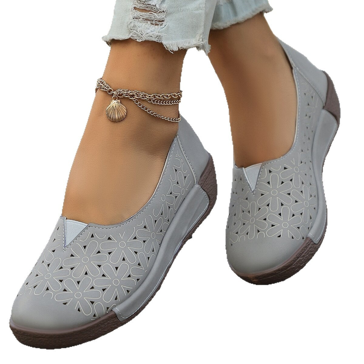 Damen Bequeme und luftige Slip-On Schuhe