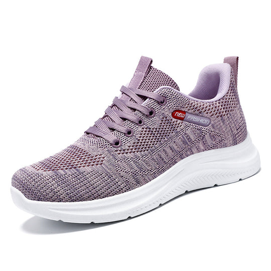 Damen Sportliche Lauf-Sneaker mit atmungsaktivem Mesh-Obermaterial und elastischer Sohle R&B