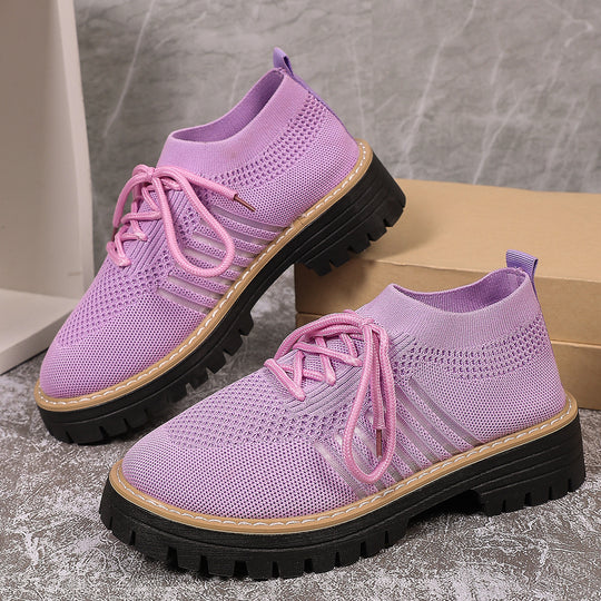 Damen Sportliche Sneakers mit atmungsaktivem Strickoberteil und rutschfester Sohle R&B