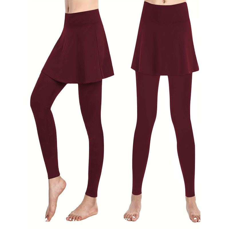 Damen Leggings mit integrierter Skirtschnitt R&B