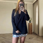 Damen Modischer Oversized Blazer R&B