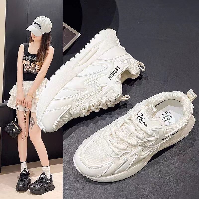 Damen Sportliche Sneakers mit atmungsaktiver Mesh-Oberfläche und stoßdämpfendem Design R&B
