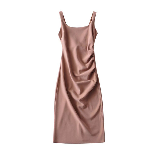 Damen figurbetontes Midi-Kleid mit elegantem Rüschendetail R&B