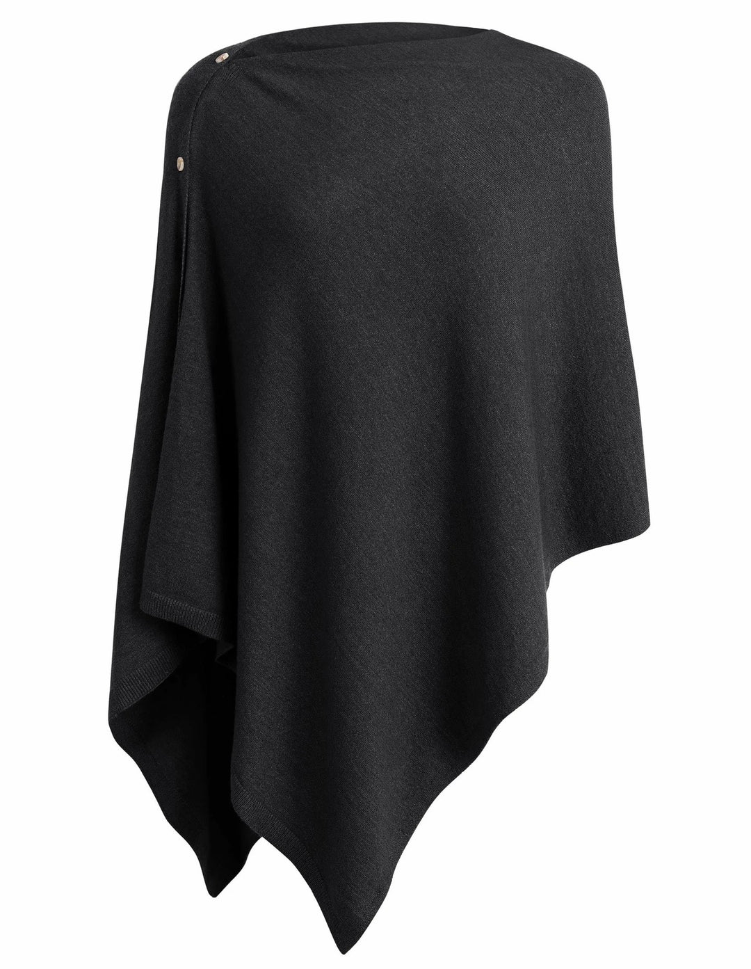Damen vielseitiger Poncho aus hochwertiger Materialmischung R&B