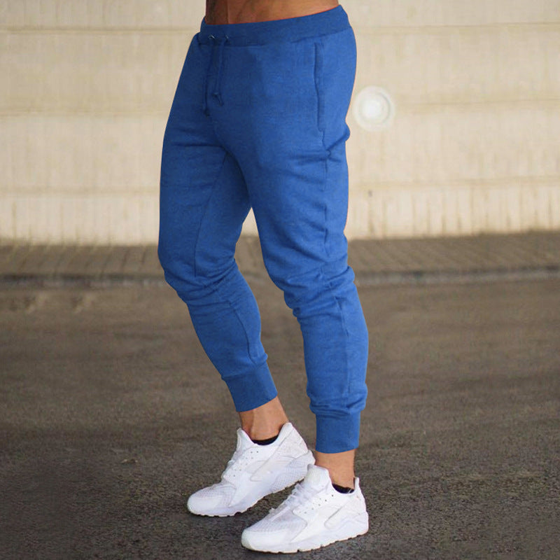Herren nan eng zulaufende Jogginghose Baumwollmischung mit Bündchen und Kordelzug R&B