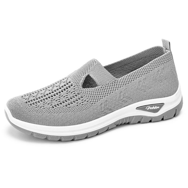 Damen Atmungsaktive Slip-On Freizeitschuhe mit elastischem Riemen R&B