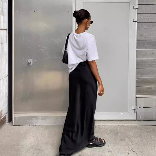 Damen Maxirock mit hohem Schnitt und seitlichem Schlitz R&B