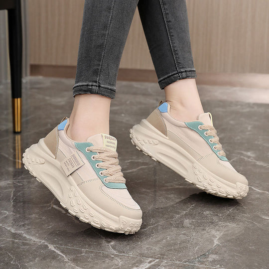 Damen modische Chunky Sneakers mit dämpfendem Sohlenprofil R&B