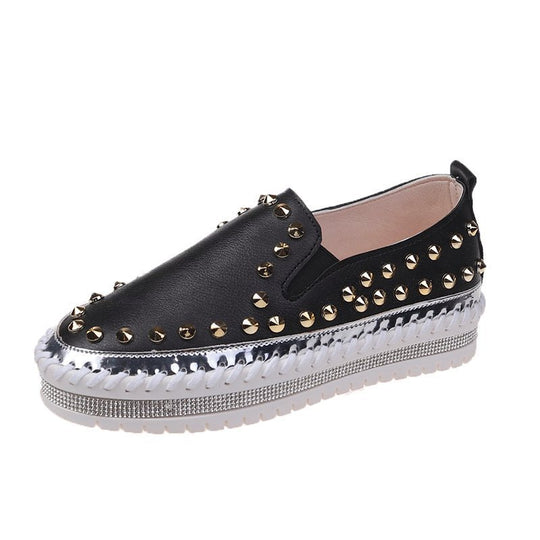 Damen Modische Slipper mit Nieten R&B