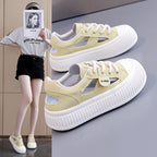 Damen modische Sneakers mit hochgezogener Sohle und atmungsaktiver Struktur R&B