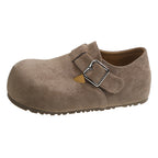 Damen Clogs mit elegantem Schnallenverschluss und weichem Obermaterial R&B