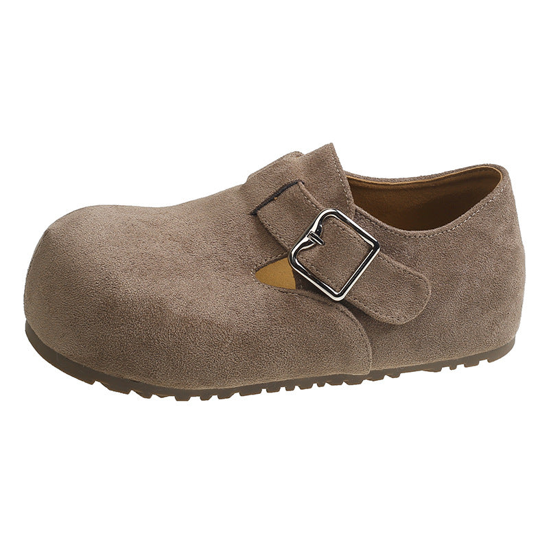 Damen Clogs mit elegantem Schnallenverschluss und weichem Obermaterial R&B