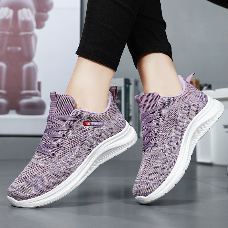 Damen Sportliche Lauf-Sneaker mit atmungsaktivem Mesh-Obermaterial und elastischer Sohle R&B