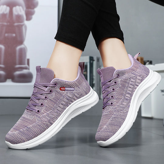 Damen Sportliche Lauf-Sneaker mit atmungsaktivem Mesh-Obermaterial und elastischer Sohle R&B