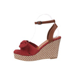Damen Wedge-Sandaletten mit dekorativem Schleifen-Design und komfortablem Fußbett R&B