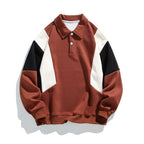 Damen modischer Polo-Pullover mit angesagten Farbkontrasten R&B