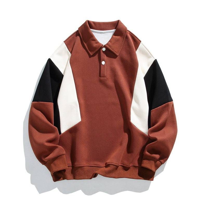 Damen modischer Polo-Pullover mit angesagten Farbkontrasten R&B
