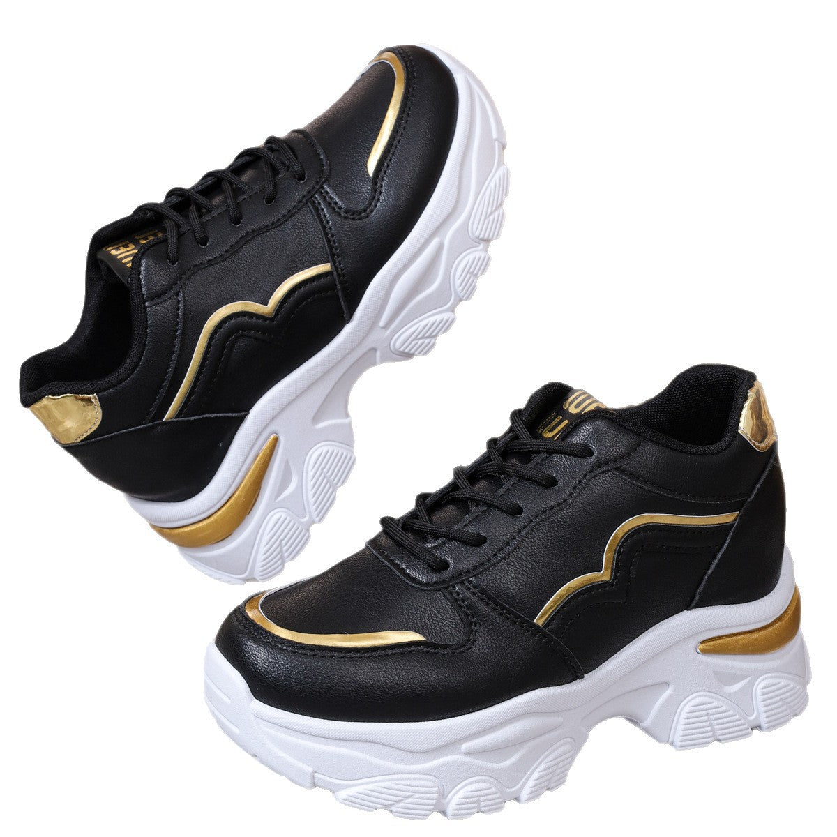 Damen Sportliche Sneaker mit modischem Metallic-Detail und dämpfender Sohle R&B