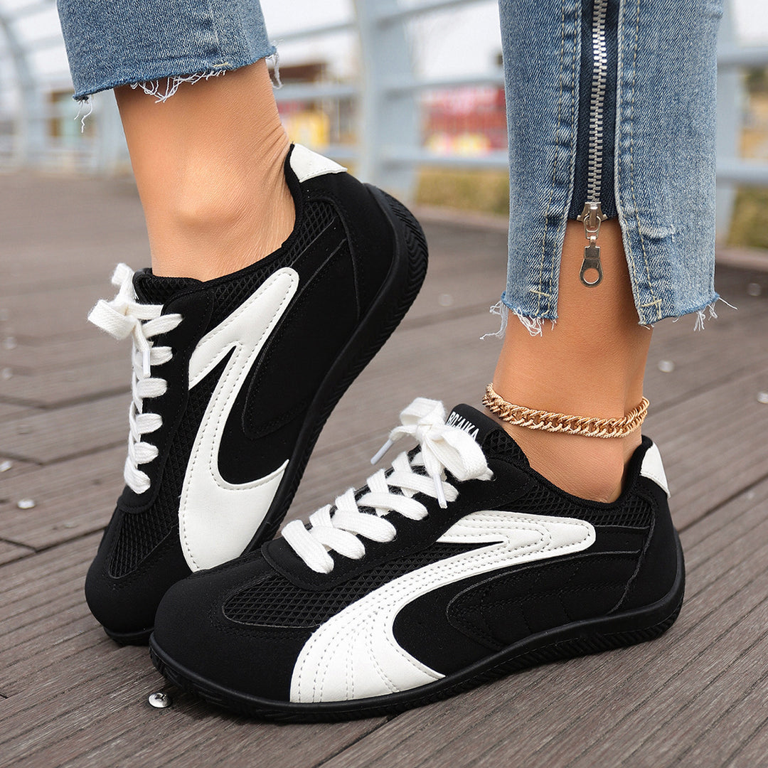 Damen Sportliche Sneakers mit atmungsaktiver Oberflächenstruktur und weicher Dämpfung R&B