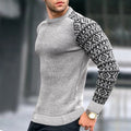 Herren Strickpullover mit grafischem Muster R&B