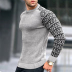 Herren Strickpullover mit grafischem Muster R&B