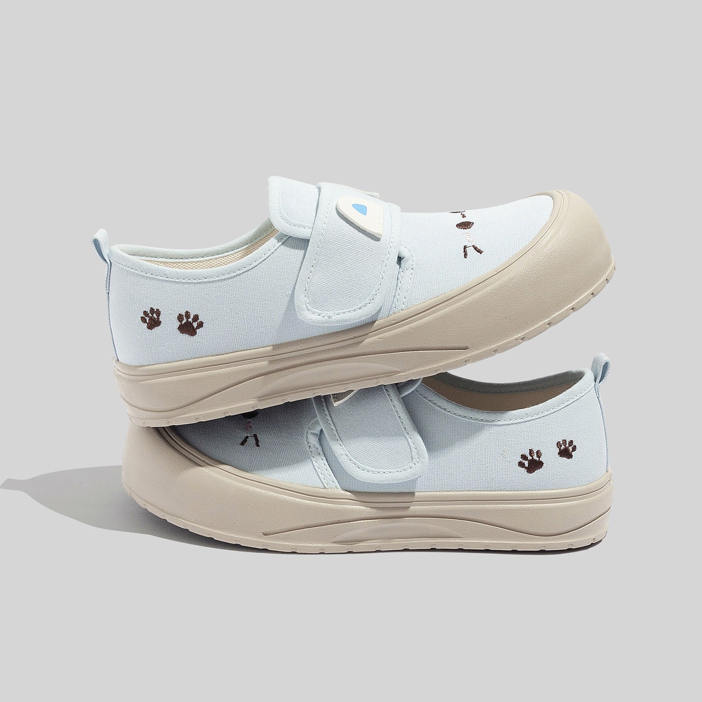 Damen Freizeitschuhe mit praktischer Klettverschlusstechnik und tierischem Motiv