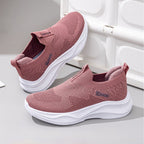 Damen Atmungsaktive Slip-On Sneakers mit elastischer Sohle