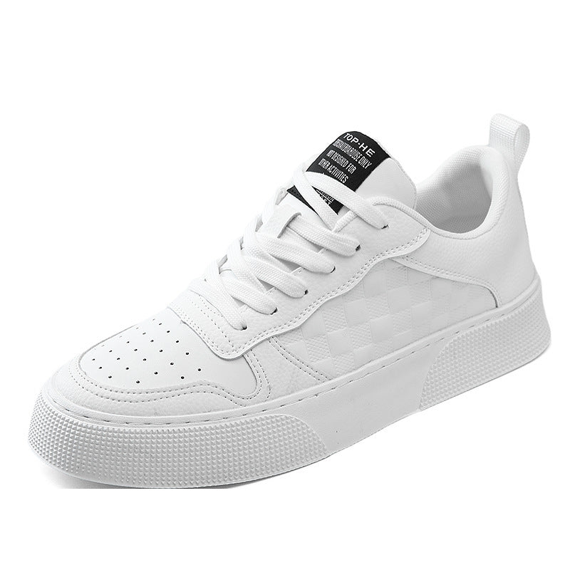Damen Sneakers mit kariertem Obermaterial und markanter Sohle R&B