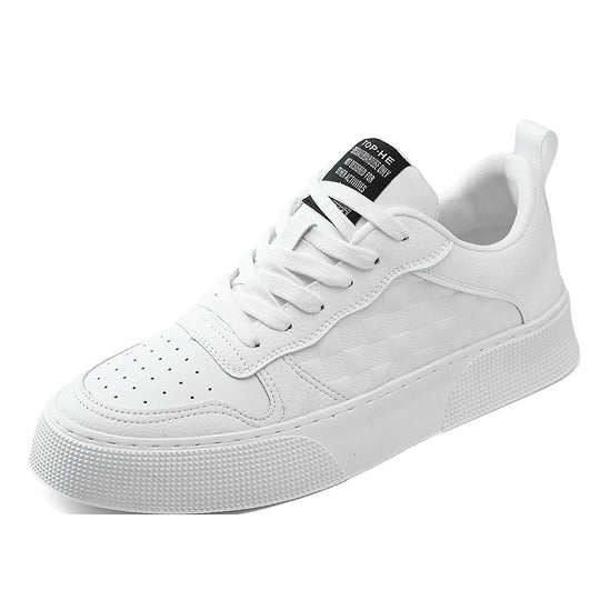 Damen Sneakers mit kariertem Obermaterial und markanter Sohle R&B