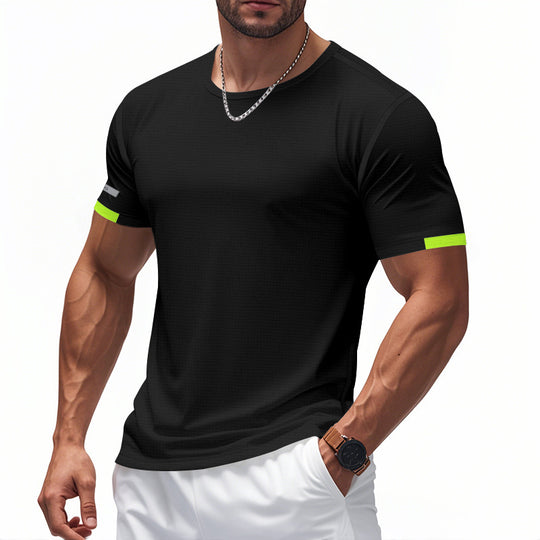 Herren Funktions-T-Shirt mit atmungsaktivem Design und reflektierenden Details R&B