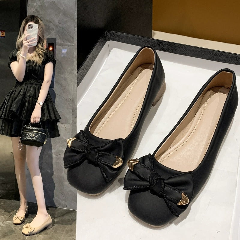 Damen Ballerinas mit elegantem Schleifen-Detail und weichem Fußbett R&B