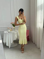 Damen Wickelkleid mit elegantem Herzausschnitt und schwingendem Saum R&B