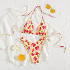 Damen Triangel-Bikini-Set mit floralem Design R&B