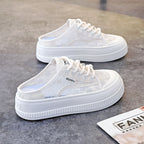 Damen Modische Plateau-Sneaker mit reflektierenden Details