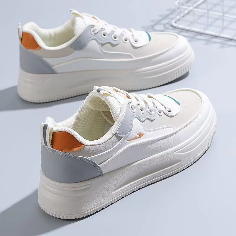 Damen Plattform Sneakers mit atmungsaktiver Obermaterialstruktur und rutschfester Sohle R&B