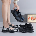 Damen Atmungsaktive Freizeitschuhe mit flexiblem Schnellschnürsystem