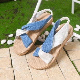 Damen modische Zehentrenner Sandalen R&B