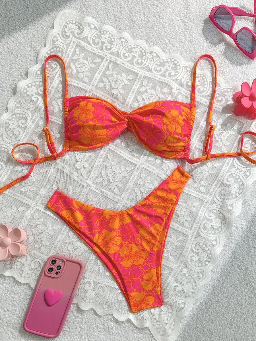 Damen Floral Bikini-Set R&B