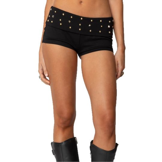 Damen Modische Shorts mit glitzernden Akzenten R&B