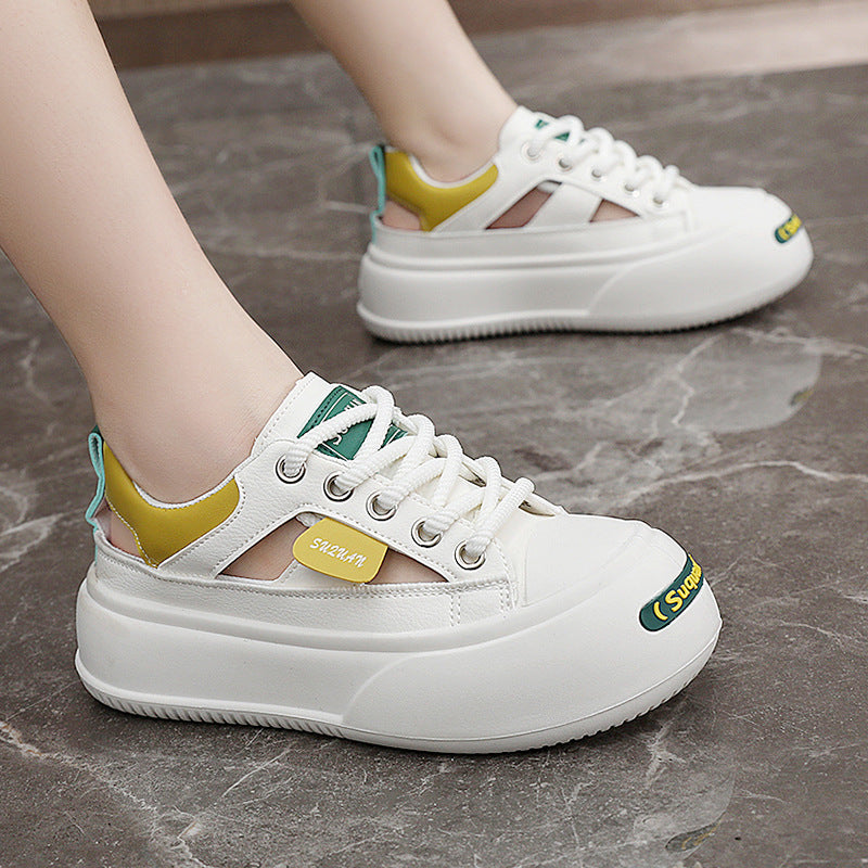 Damen modische Sneaker mit innovativem Sohlendesign und atmungsaktiver Obermaterialstruktur R&B