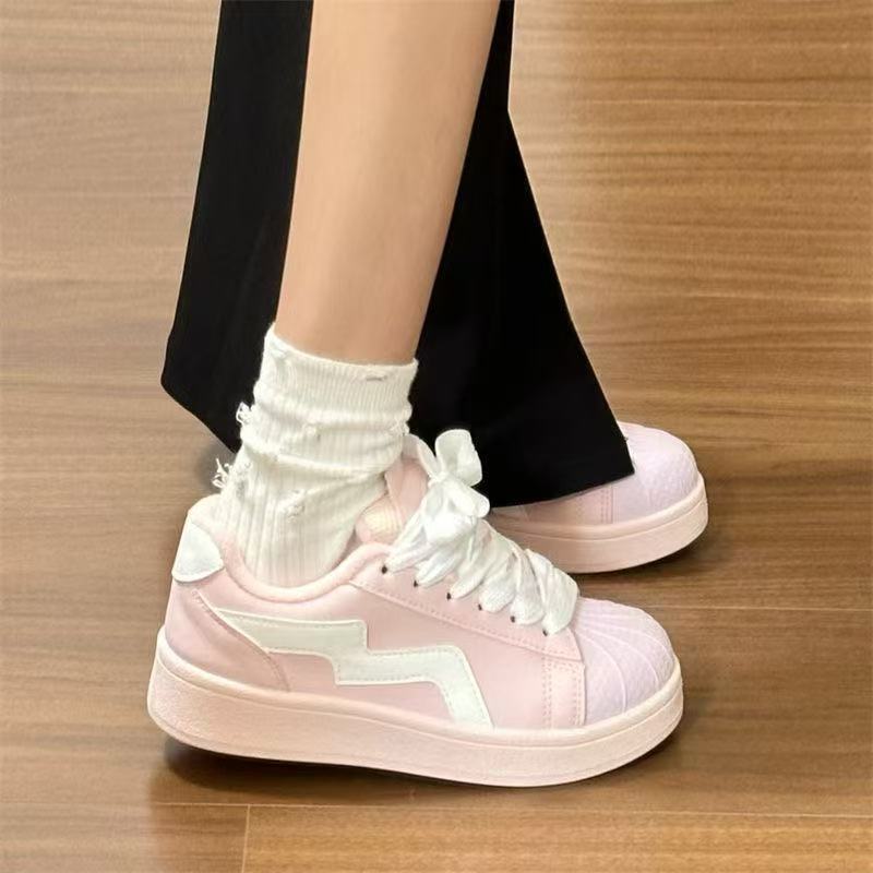 Damen sportliche Sneakers mit einzigartiger Oberflächenstruktur und bequemer Dämpfung R&B