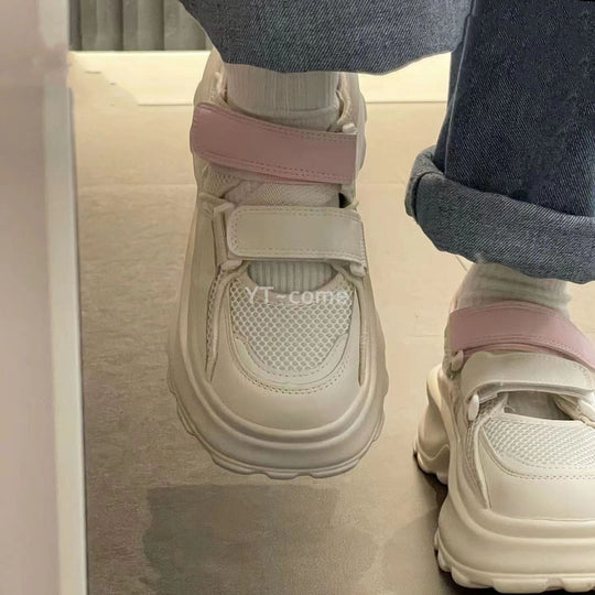 Damen Komfortable Sneakers mit verstellbarem Klettverschluss und atmungsaktivem Obermaterial R&B