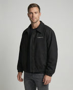 Retro American Style Herren Jacke Khaki mit Schulterpolstern Herbst