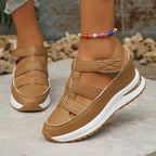 Damen Sportliche Wedge-Sandalen mit verstellbaren Riemen und rutschfester Sohle R&B