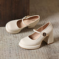 Damen Mary Jane Schuhe mit komfortablem Blockabsatz R&B