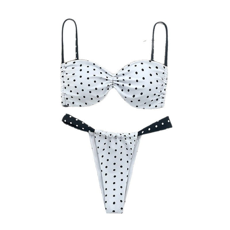 Damen Polka Dot Bikini Set