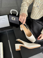 Damen elegante Slingback-Pumps mit modischem Absatz R&B