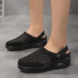 Damen atmungsaktive Clogs mit komfortabler Sohle R&B