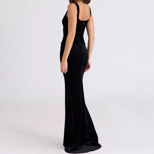 Damen Figurumspielendes Maxikleid mit elegantem Schnitt R&B