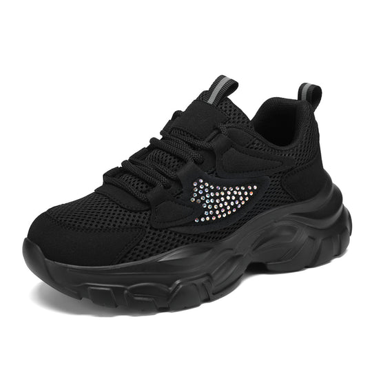 Damen Sportliche Sneakers mit reflektierenden Akzenten und atmungsaktiver Konstruktion R&B